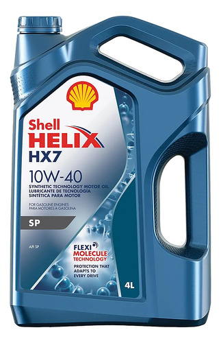 Aceite De Motor Shell Helix Hx7 Sp 10w40 4litros Doble Sello