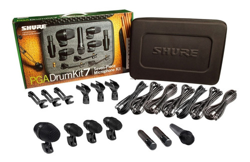 Kit De Microfonos Para Bateria Shure Pgadrumkit7 C/estuche