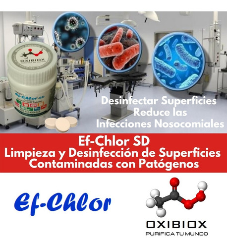 Tabletas De Nadcc, Ef-chlor Sd: Desinfección De Superficies
