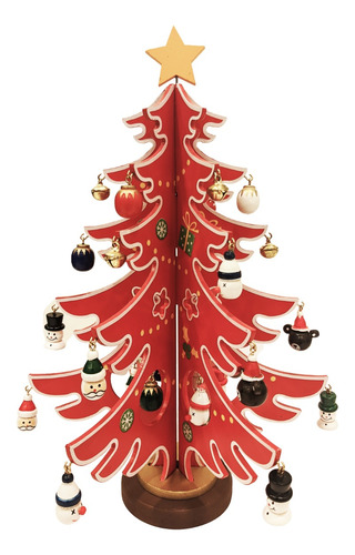 Arbol De Navidad Madera Adorno Navideño Deco M1 - Sheshu 