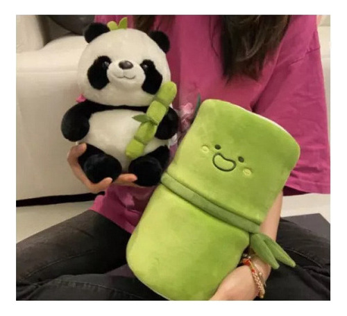 Mz 25 De De Mu?eco Peluche Cm Color Panda Tubo En BambĂș De N