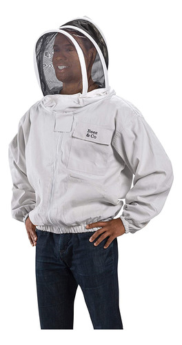 Chaqueta De Apicultor Bees Co K74 Algodón Natural M Blanca Color Diseño De La Tela Talle