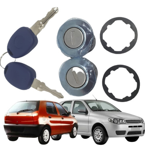 Cilindro Miolo Porta Com Chave Palio 1996 A 2002 2003 Par