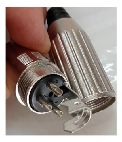 4 Conector Metalico Compatible Con Switchcraft Xlr Dmx Canon 4 Machos