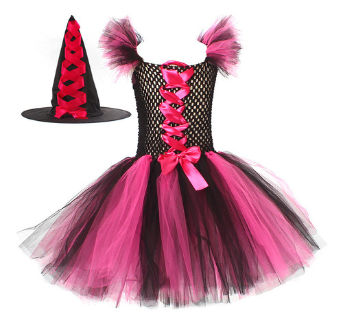 Vestido De Disfraz De Bruja De Halloween Para Niñas