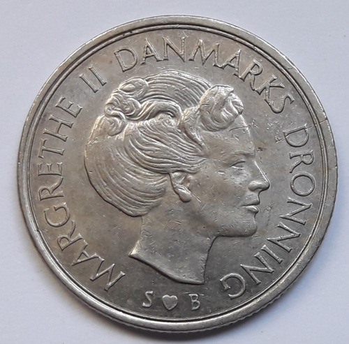 * Dinamarca. 1 Corona 1975 (h) Km#862.1