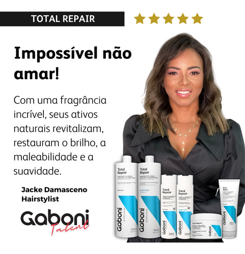Shampoo Nutrição E Reparação Imediata Total Repair 250ml Gab