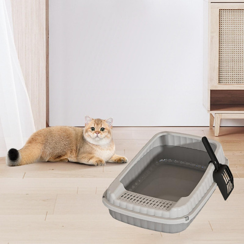 Caja De Arena Para Gatos Abiertos, Inodoro De Gatito, Con