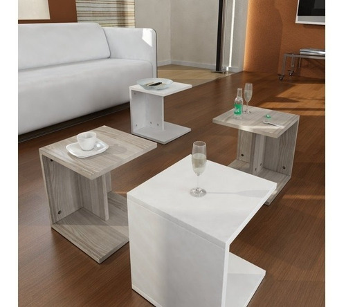 Mesa Ratona De Centro Moderna Living  Fabrica Mr-209