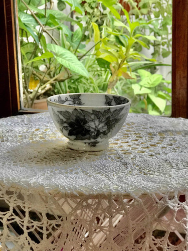 Antiguo Bowl De Loza Francesa Sarreguemines