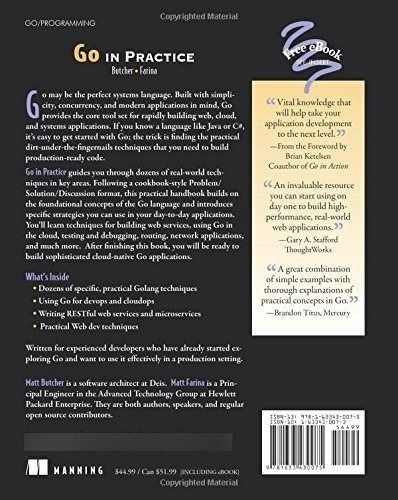 Go In Practice Includes 70 Techniques - Matt Butcher, De Matt Butcher. Editorial Manning En Inglés