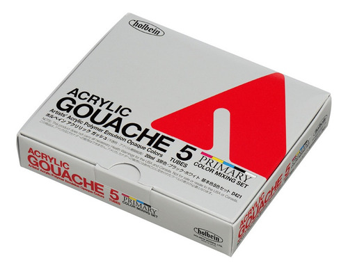 Acryla Gouache 5 Un. D421 Primary Color Mixing Set