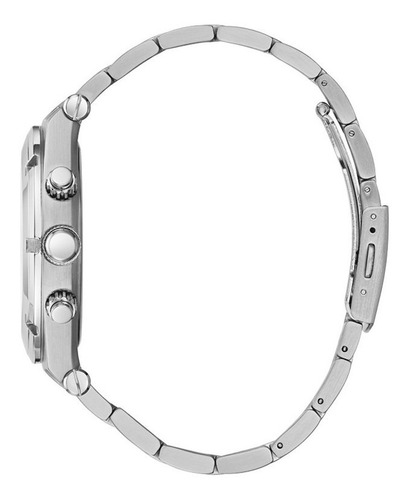 Reloj Para Hombre Guess Continental Color Plateado Gw0260g1