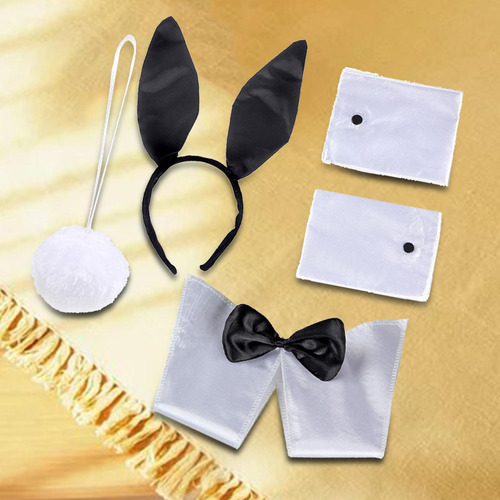 Conjunto De Disfraz De Conejito, Sombreros Collar De