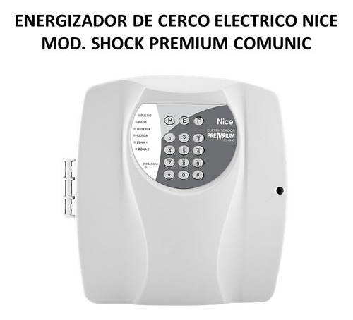 Energizador Cerco Electrico Nice Mod. Shock Premium Comunic