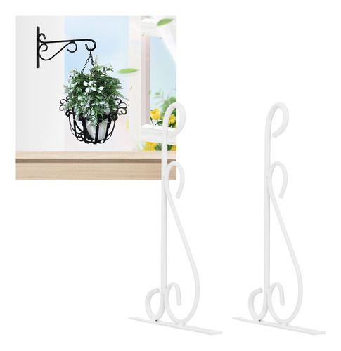 Soporte De Pared De Hierro Forjado Para Colgar Plantas Con F