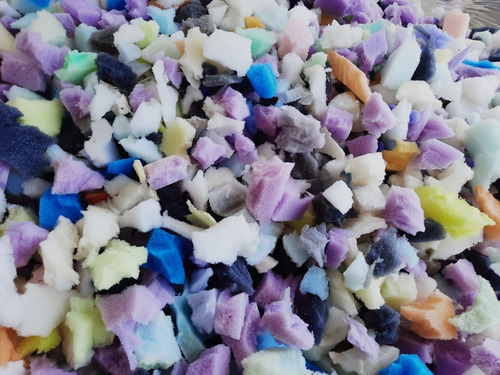 Imagen 2 de 5 de Copos De Goma Espuma Premium 10 Kg Para Relleno