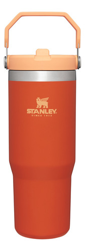 Vaso térmico Stanley Classic Flip Straw color tigerlily 887mL