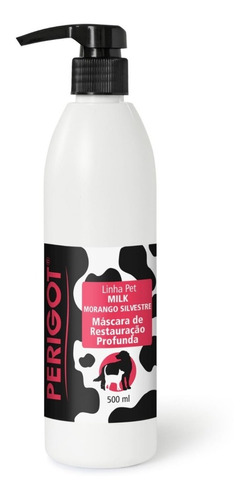 Máscara De Hidratação Perigot Milk Morango 500ml Cães Gatos 