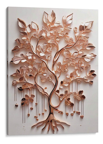 Canvas Lab Cuadro Árbol Dorado Iii 120x160, Infiniity Art