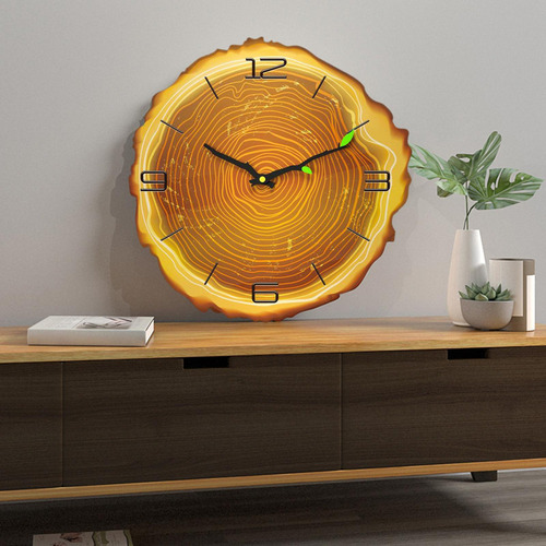 A Reloj De Pared De Con Pilas Para La Decoración 4 Números C