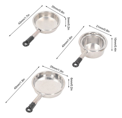) 15 Accesorios De Cocina For Bricolaje, Modelo Mini Sartén,