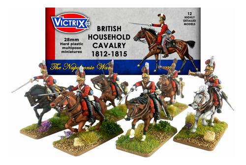 Caixa 12 Minis British Household Cavalry 1812-1815 Victrix