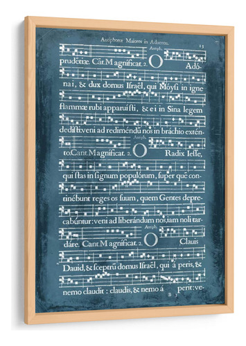Cuadro Enmarcado Pino Songbook Gráfico Iii 40x60