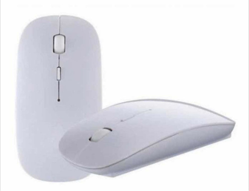 Mouse Sem Fio Recarregavel Rgb 2.4gh Wireless Ergonomico Led Cor Branco