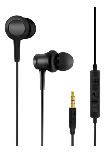 Fone De Ouvido Com Fio 1hora 3.5mm Intra-auricular Preto