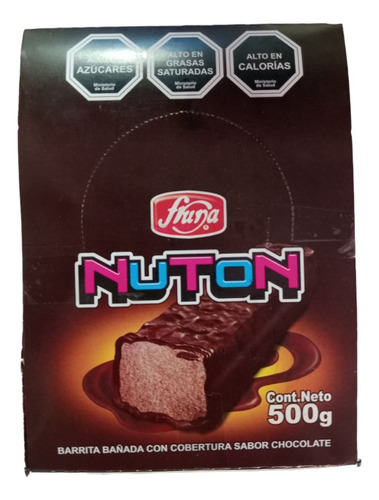 Chocolate Barritas Nuton Caja 500gr Fruna