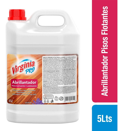 Abrillantador De Pisos Flotantes Y Maderas Vitrificadas 5 Lt