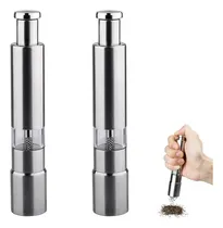 Comprar Set X 2 Molinillos Salero Moledor Granos Pimentero Acero