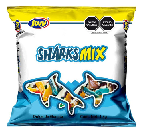 Gomitas Tiburón Mix Frutas Jovy 10 Kg Colores