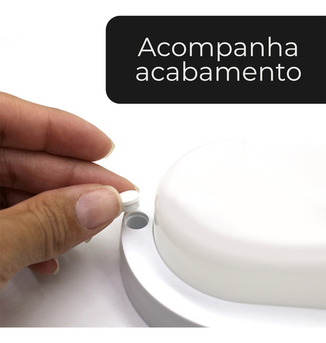 Kit 10 Arandela Tartaruga Led 10w Externo Interno Estrutura Branco-frio