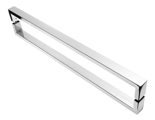 Puxador Inox U Para Porta Pivotante Alto Brilho 90cm