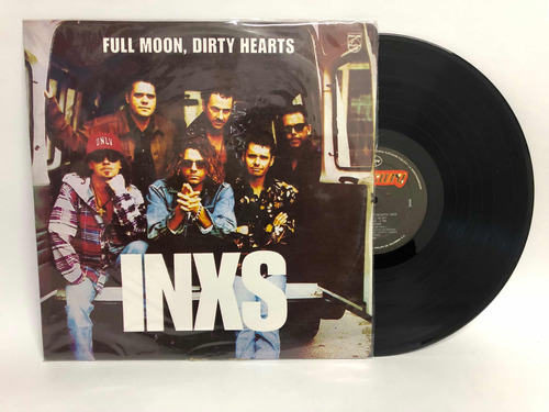 Inxs Lp Vinilo Full Moon Dirty Edicion Colombia