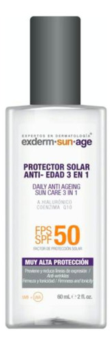 Protector Solar Fps 50 Antiedad 3 En 1 Exderm Sun Age 