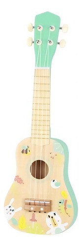 Violão Ukulele De Madeira Brinquedo Infantil Tooky Toy