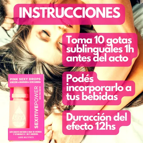 Suplemento Vigorizante + Libido Femenino Pink Sexy Drops