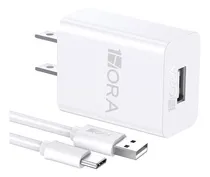 Comprar Cargador USB Tipo C 10W Carga de 1Hora Cargadores con 1m Cable USB a Tipo C Blanco Compatible con Samsung, Xiaomi, Huawei