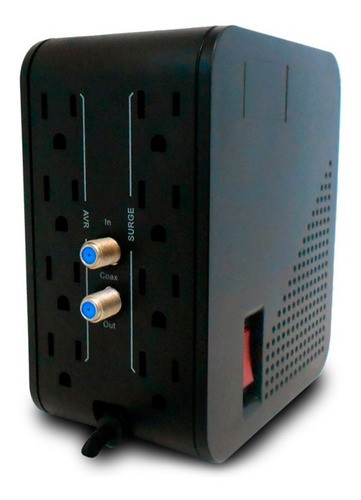 Imagen 2 de 5 de Regulador 1000va/400w 8 Tomas R2cu-avr1008 Cdp Puertos Usb