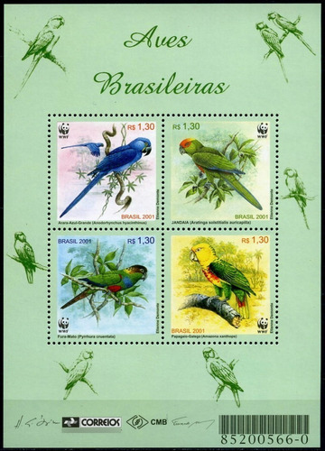 Fauna - Aves Brasileñas - Wwf - Brasil - Hojita Mint