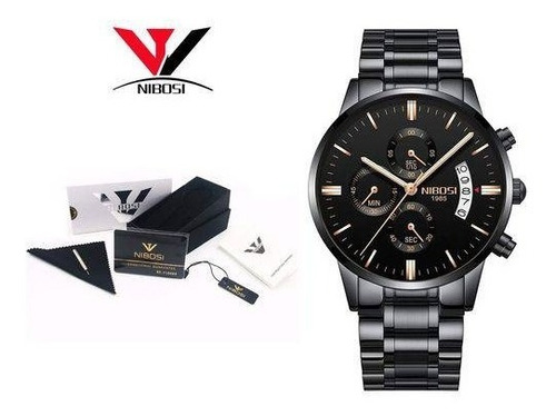 Relógio Nibosi Blindado, Luxo/casual, Cronógrafo, Promoção