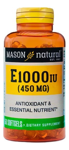 Vitamina E 1000ui Antioxidante & Repara Células 50softgels