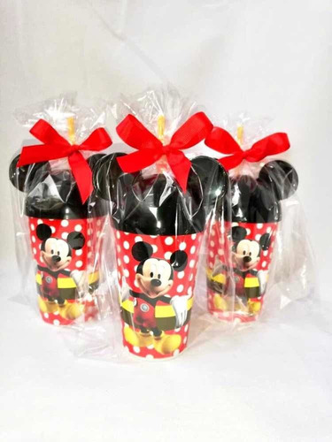 Sorpresas Infantiles Vaso Pitillo Mickey Y Minnie Mouse
