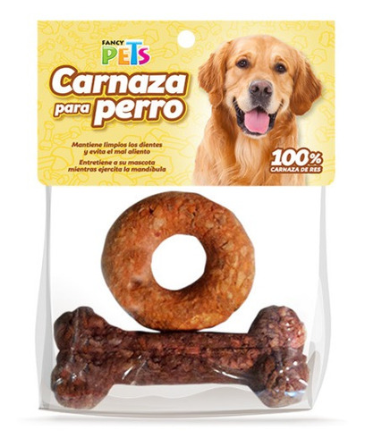 Dona Hueso Carnaza Triturada 2 Pzas Perro Med Gde Fancy Pets