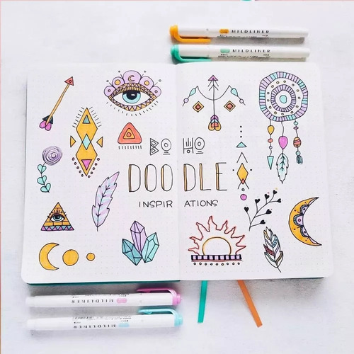 15 Marcadores Colores Doble Punta Mildliner Zebra Plumones