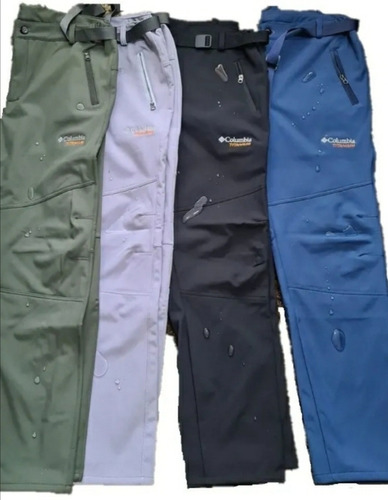 Pantalón Soft Shell Hombre Térmico Micro Polar E Impermeable