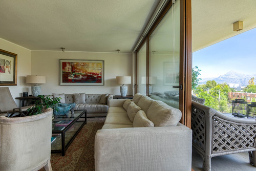 Gran Departamento Con Jardin /vista Privilegiada/ Las Condes